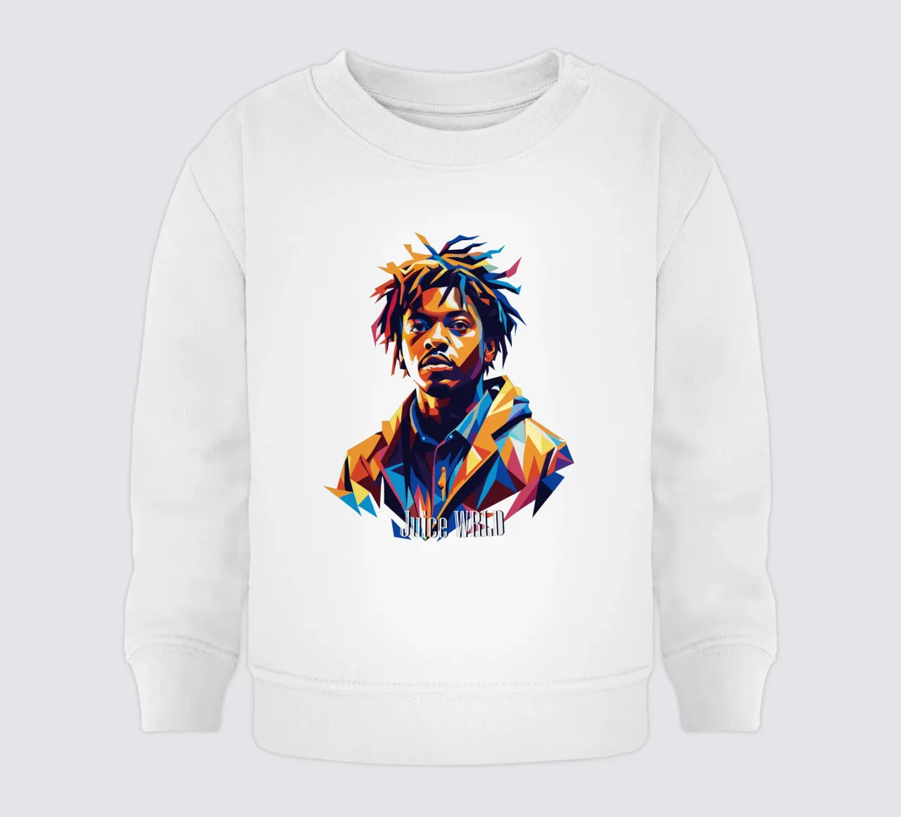 Juice WRLD Portrait in WPAP Pop Art felpa neonato da vectorartnesia