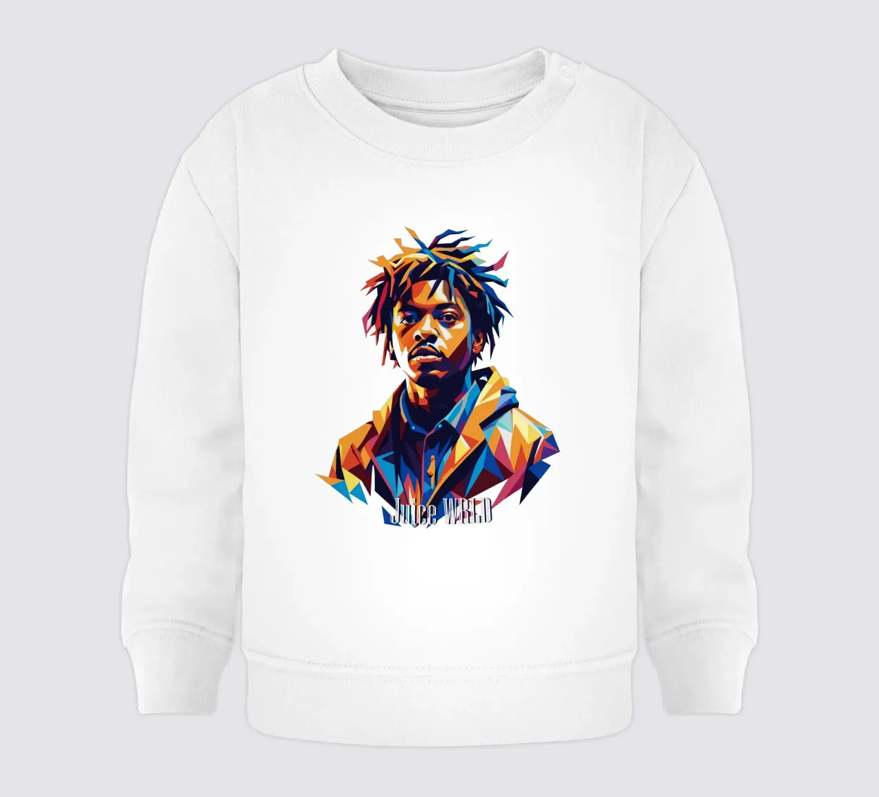 Juice WRLD Portrait in WPAP Pop Art felpa neonato da vectorartnesia