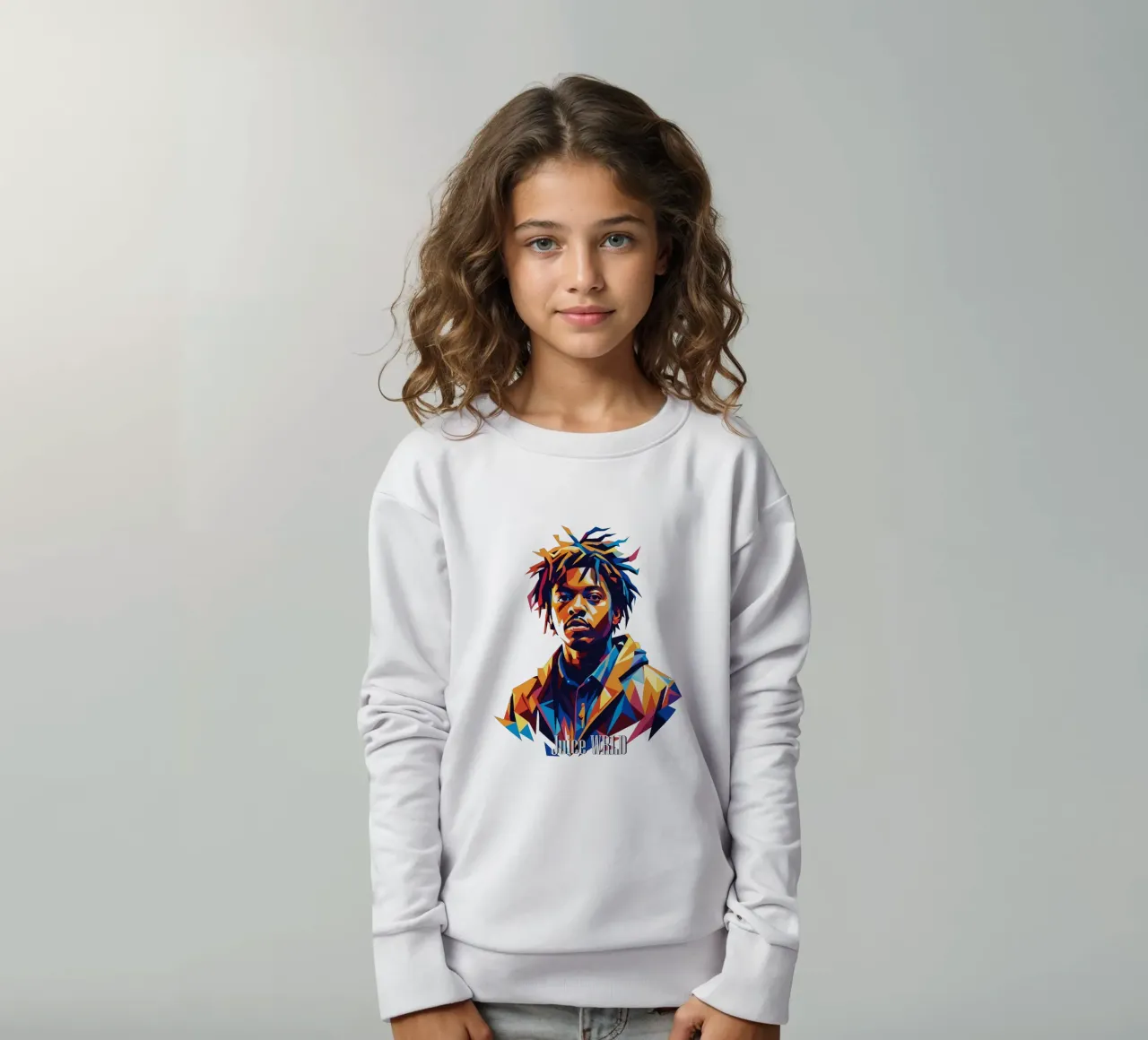 Juice WRLD Portrait in WPAP Pop Art felpa bambino da vectorartnesia