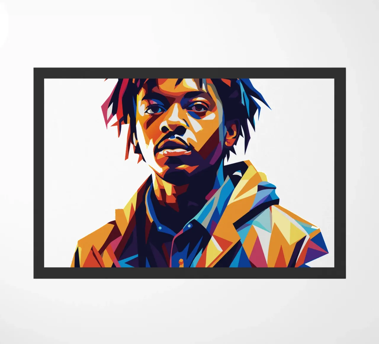Juice WRLD Portrait in WPAP Pop Art zerbino da vectorartnesia