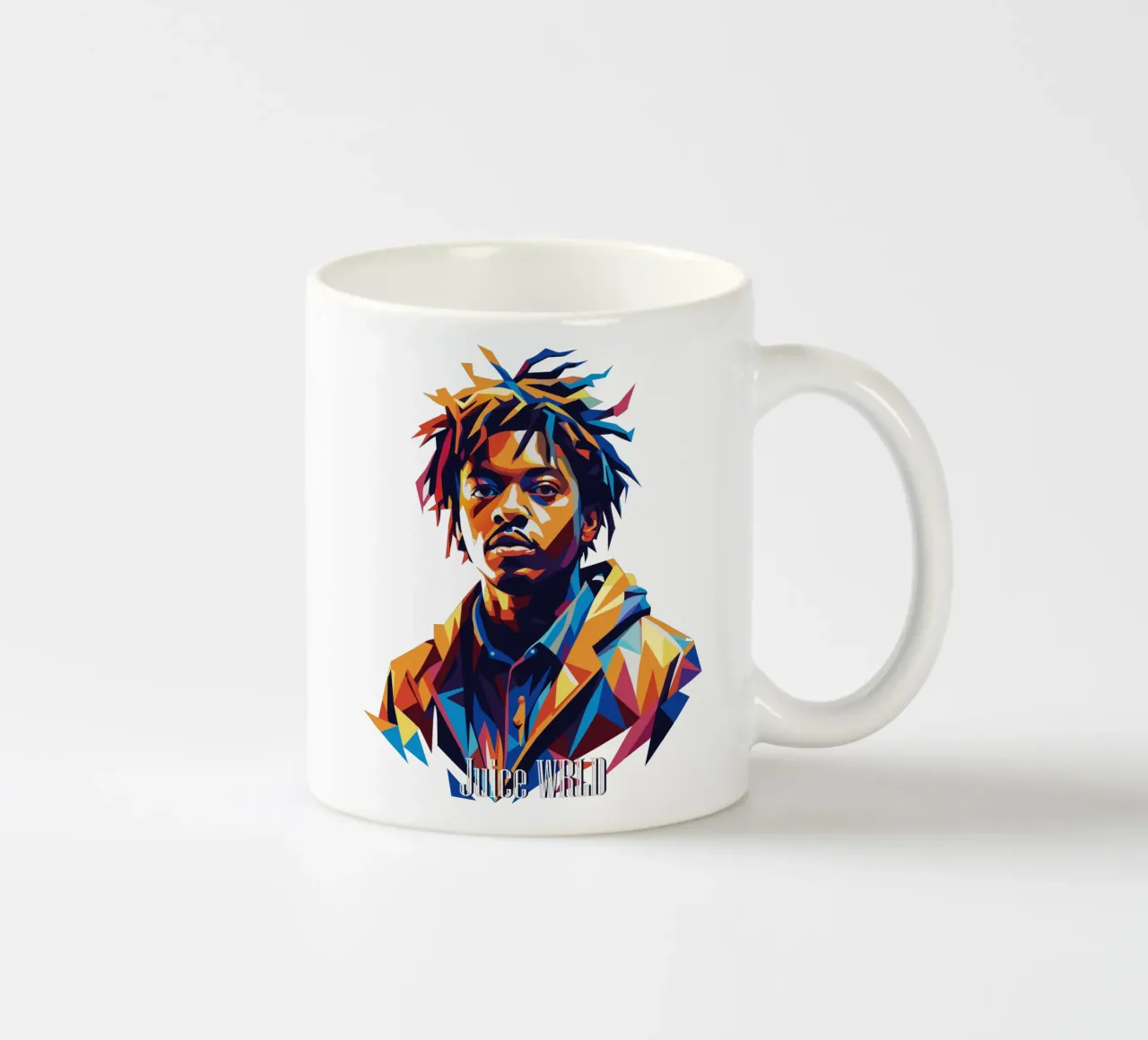 Juice WRLD Portrait in WPAP Pop Art tazza in ceramica da vectorartnesia