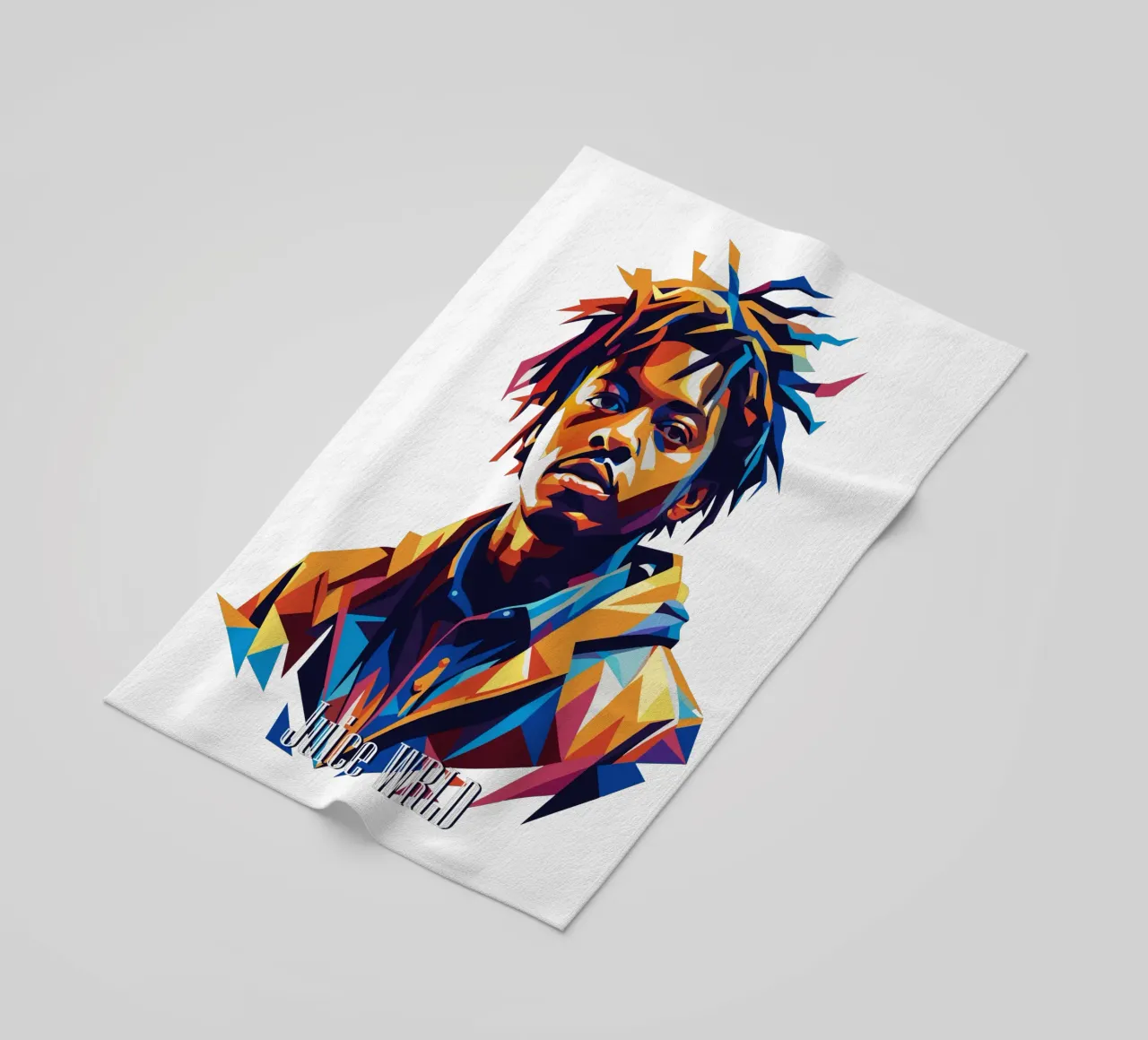 Juice WRLD Portrait in WPAP Pop Art toalla de playa de vectorartnesia