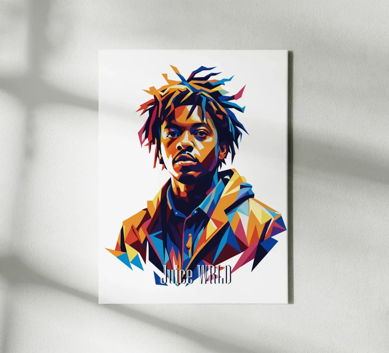 Juice WRLD Portrait in WPAP Pop Art tela da vectorartnesia