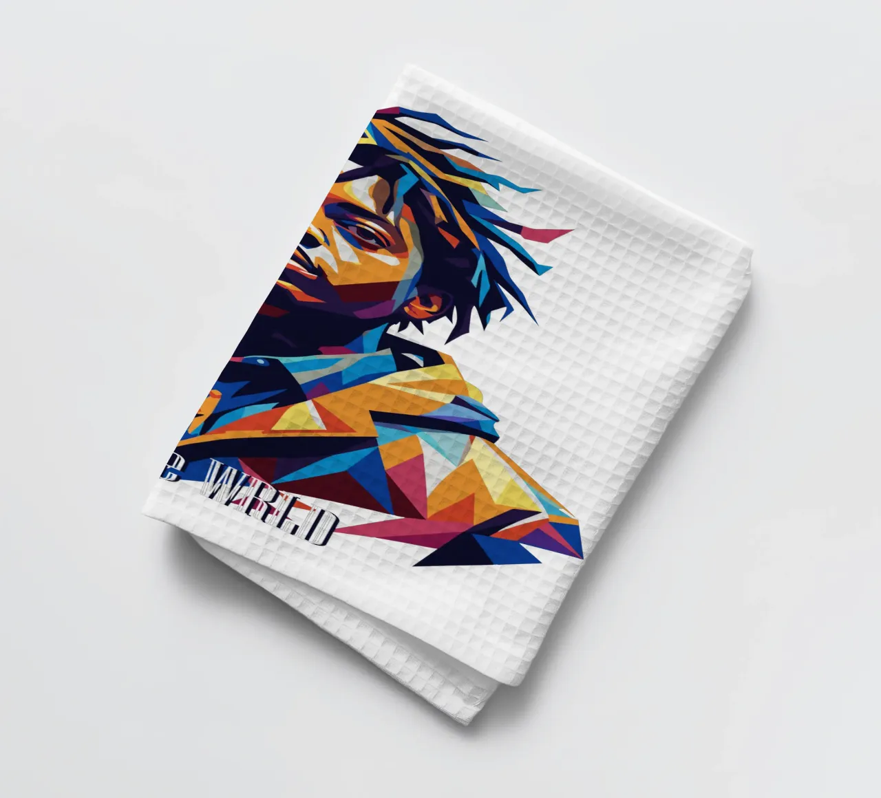 Juice WRLD Portrait in WPAP Pop Art torchon de vectorartnesia