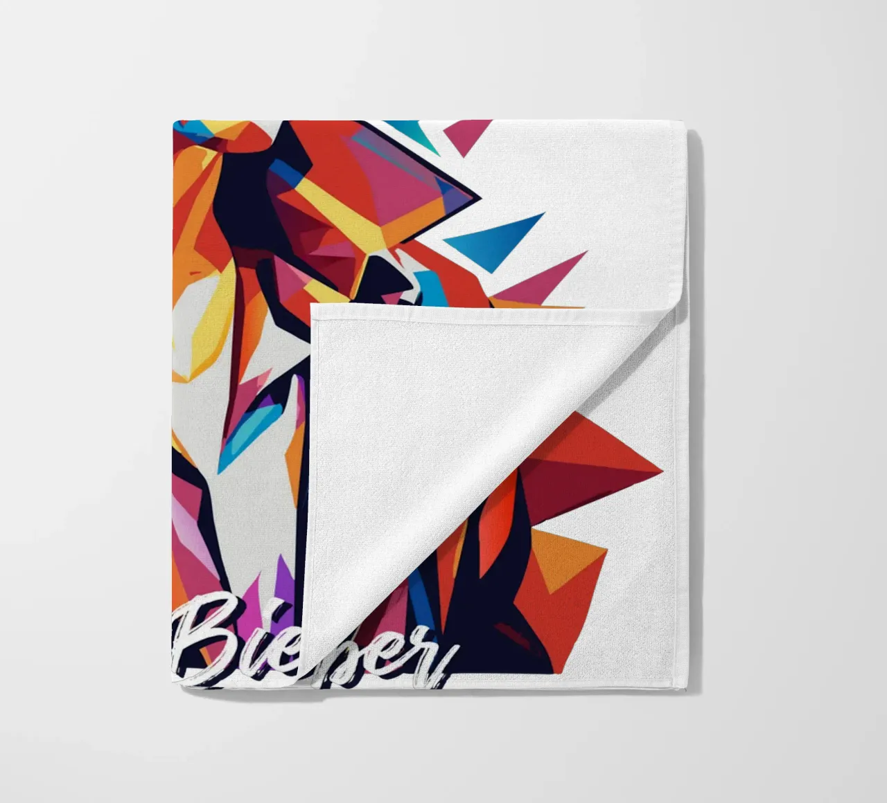 Justin Bieber Portrait in WPAP Pop Art telo mare da vectorartnesia