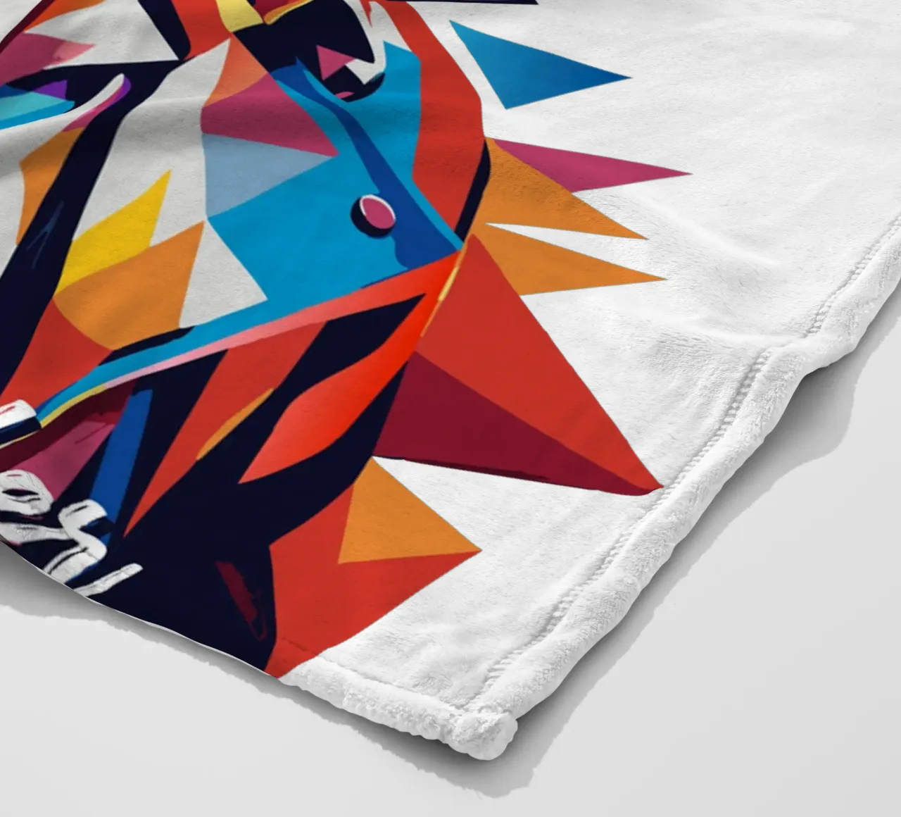 Justin Bieber Portrait in WPAP Pop Art coperta in pile da vectorartnesia