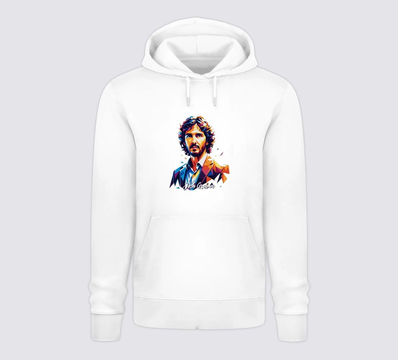 Josh Groban Portrait in WPAP Pop Art felpa con cappuccio da vectorartnesia