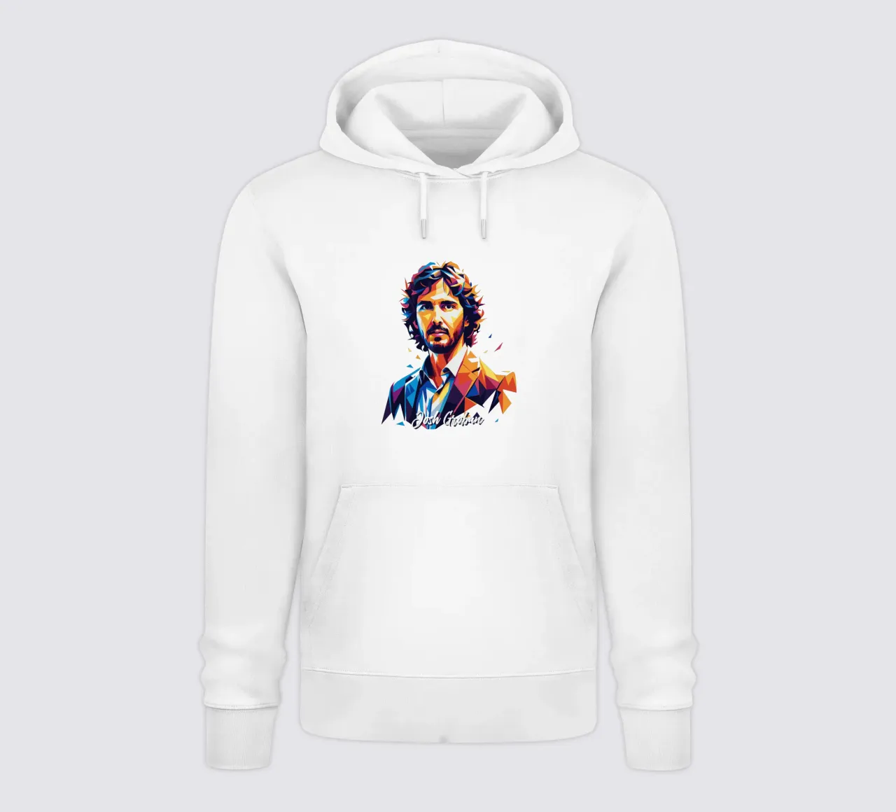 Josh Groban Portrait in WPAP Pop Art hoodie van vectorartnesia