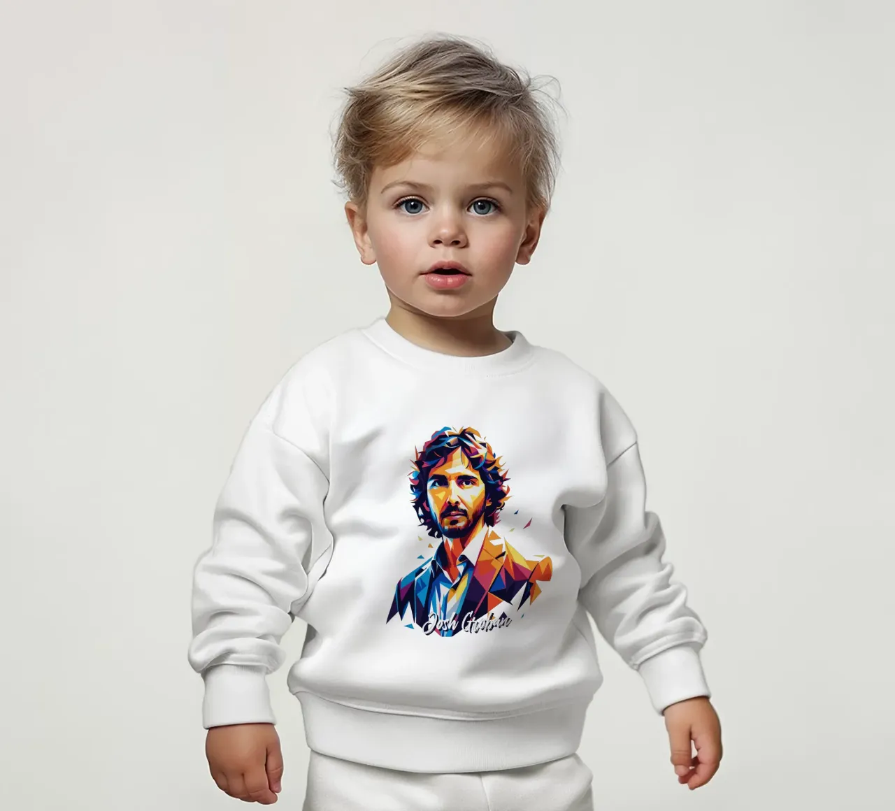 Josh Groban Portrait in WPAP Pop Art sweat pour bébé de vectorartnesia