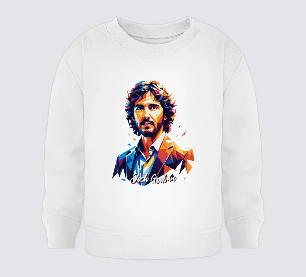 Josh Groban Portrait in WPAP Pop Art felpa neonato da vectorartnesia