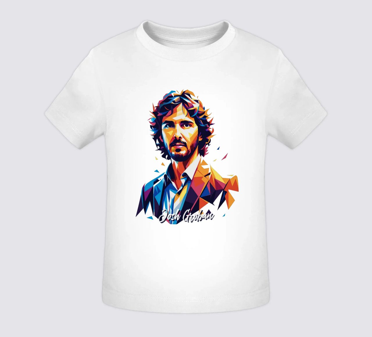 Josh Groban Portrait in WPAP Pop Art maglietta neonato da vectorartnesia