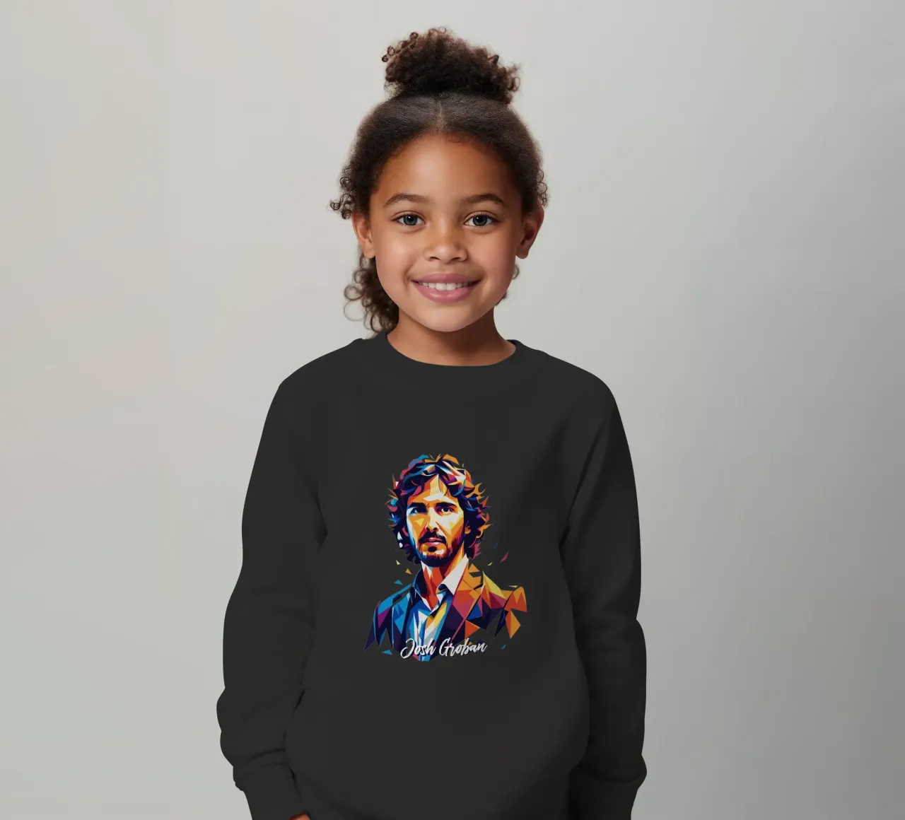 Josh Groban Portrait in WPAP Pop Art felpa bambino da vectorartnesia