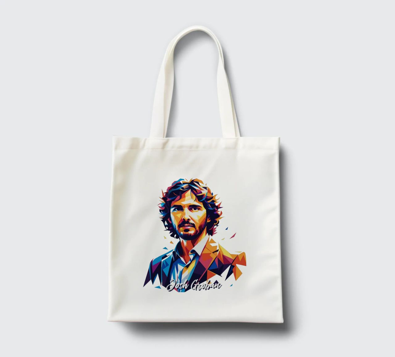 Josh Groban Portrait in WPAP Pop Art borsa in juta da vectorartnesia