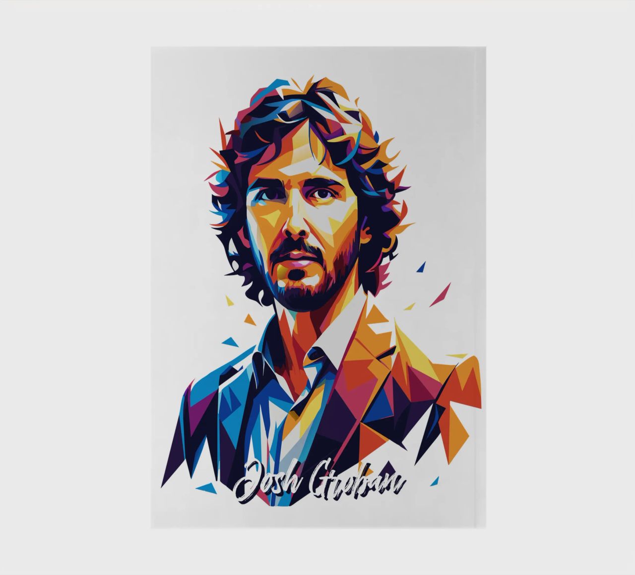 Josh Groban Portrait in WPAP Pop Art diario da vectorartnesia