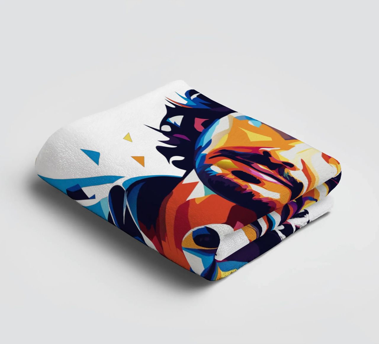 Josh Groban Portrait in WPAP Pop Art asciugamano da bagno da vectorartnesia