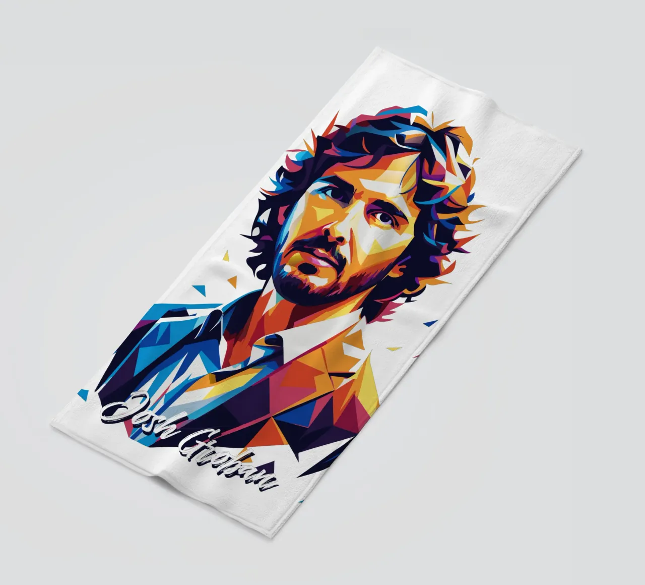 Josh Groban Portrait in WPAP Pop Art telo mare da vectorartnesia