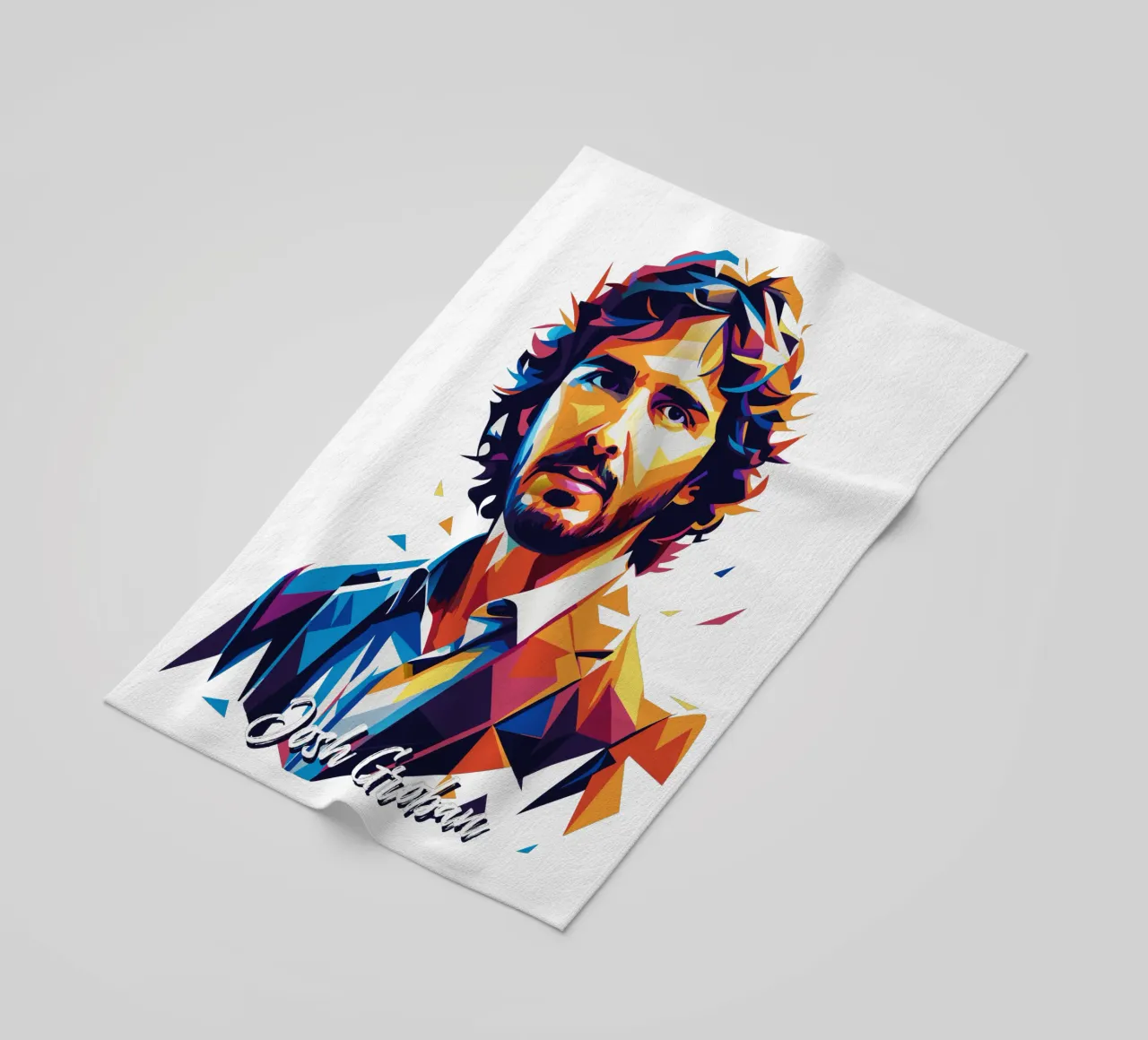 Josh Groban Portrait in WPAP Pop Art telo mare da vectorartnesia