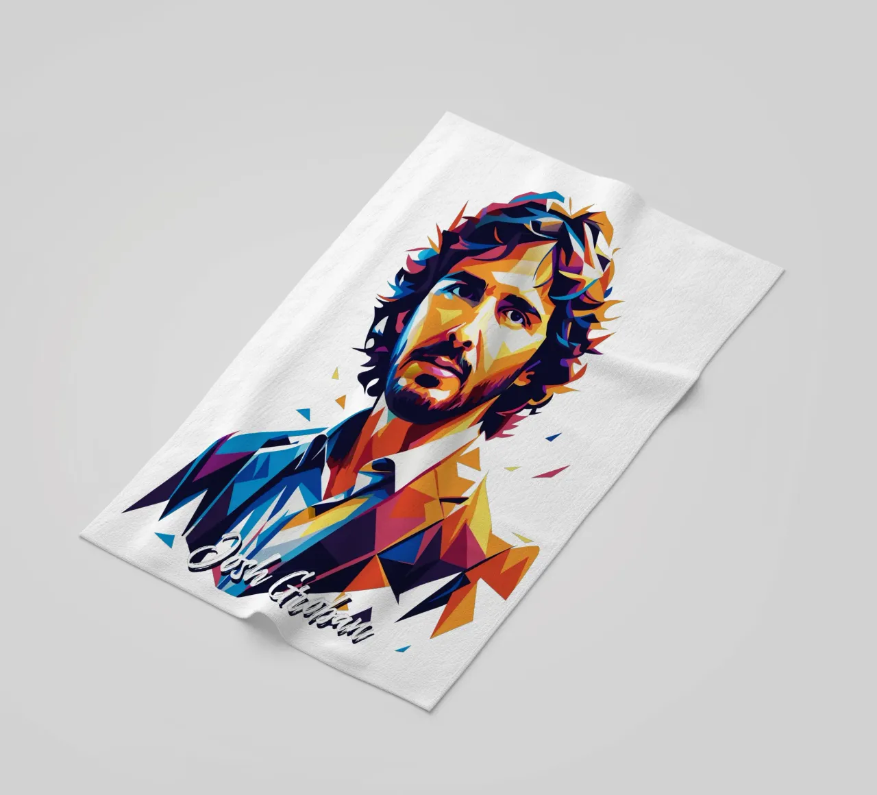 Josh Groban Portrait in WPAP Pop Art telo mare da vectorartnesia