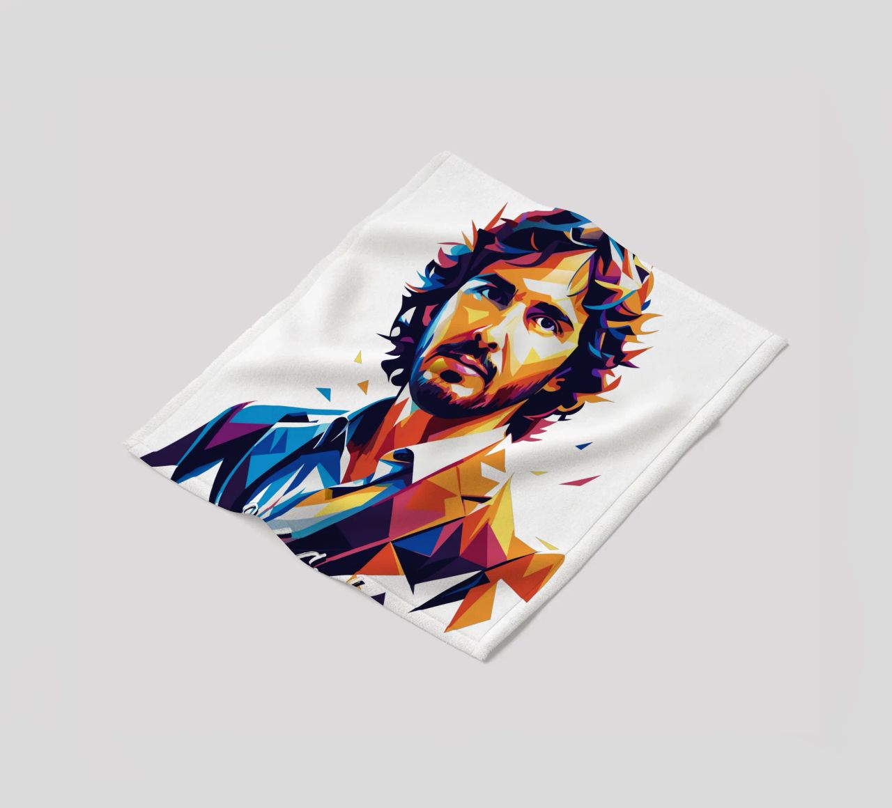 Josh Groban Portrait in WPAP Pop Art coperta in pile da vectorartnesia