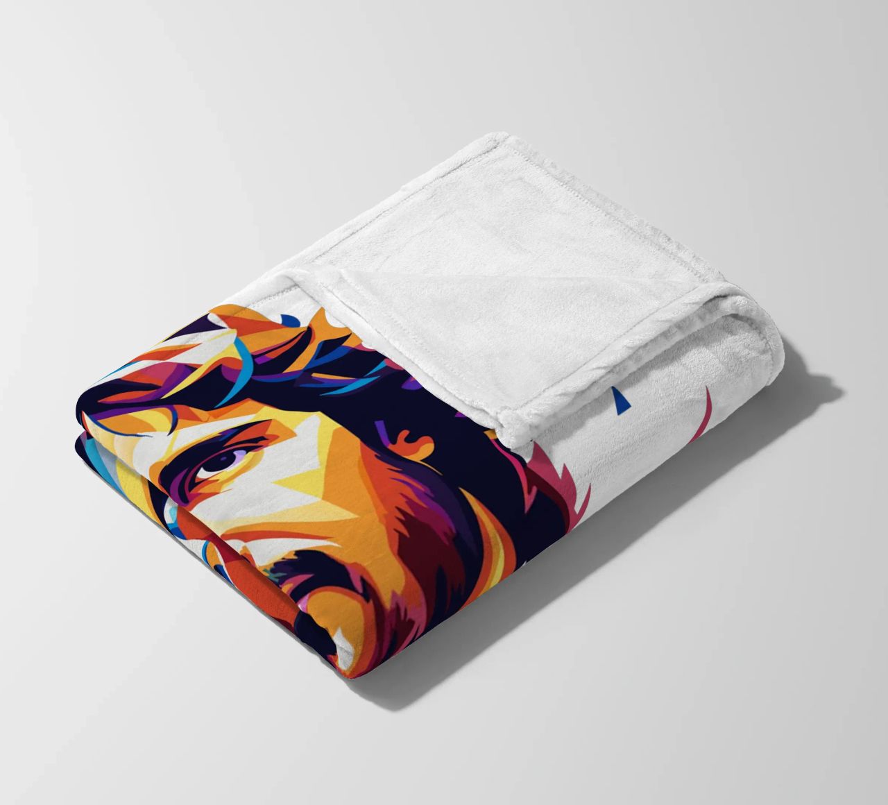 Josh Groban Portrait in WPAP Pop Art coperta in pile da vectorartnesia