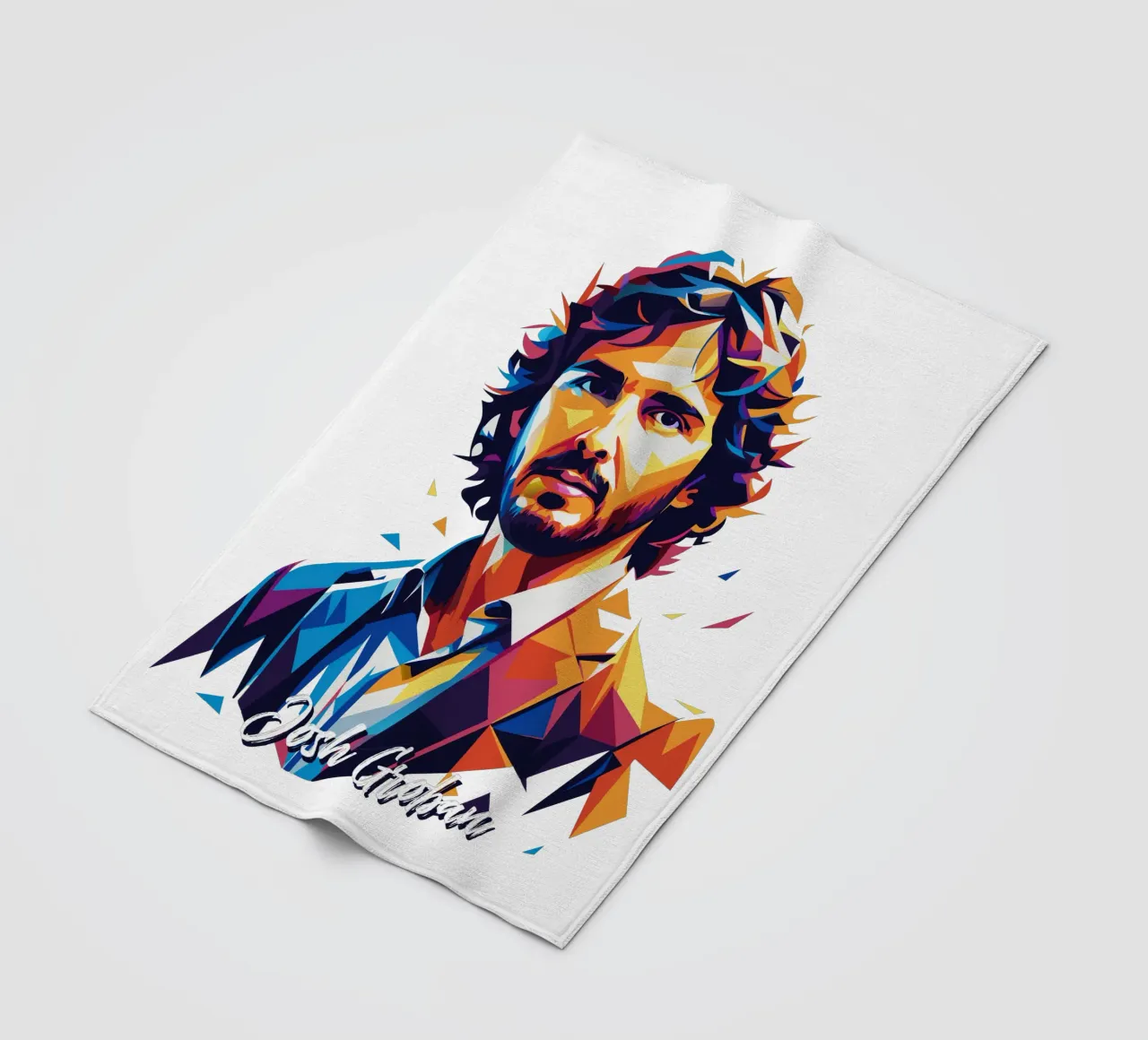 Josh Groban Portrait in WPAP Pop Art Fleecedecke von vectorartnesia
