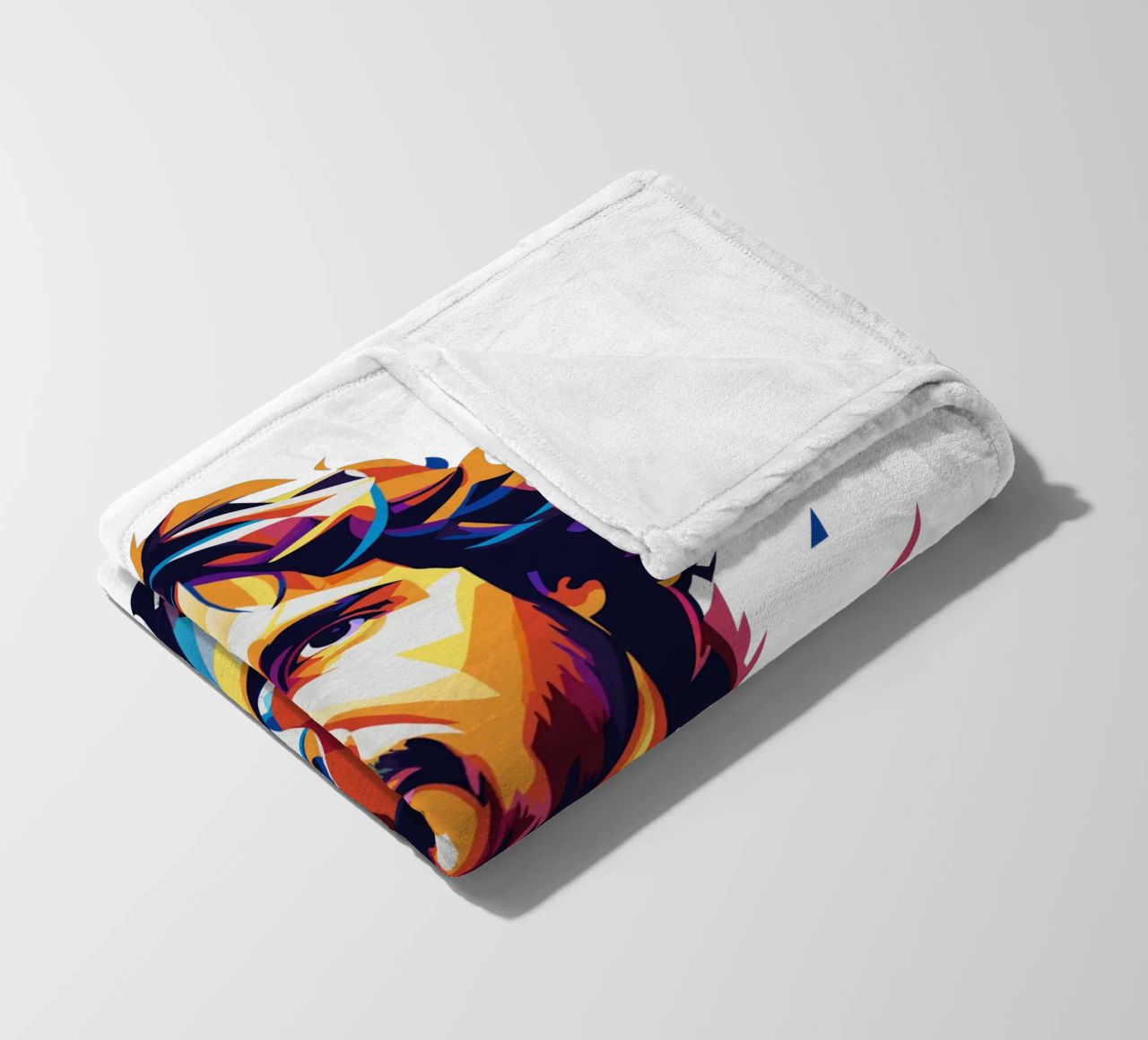 Josh Groban Portrait in WPAP Pop Art coperta in pile da vectorartnesia