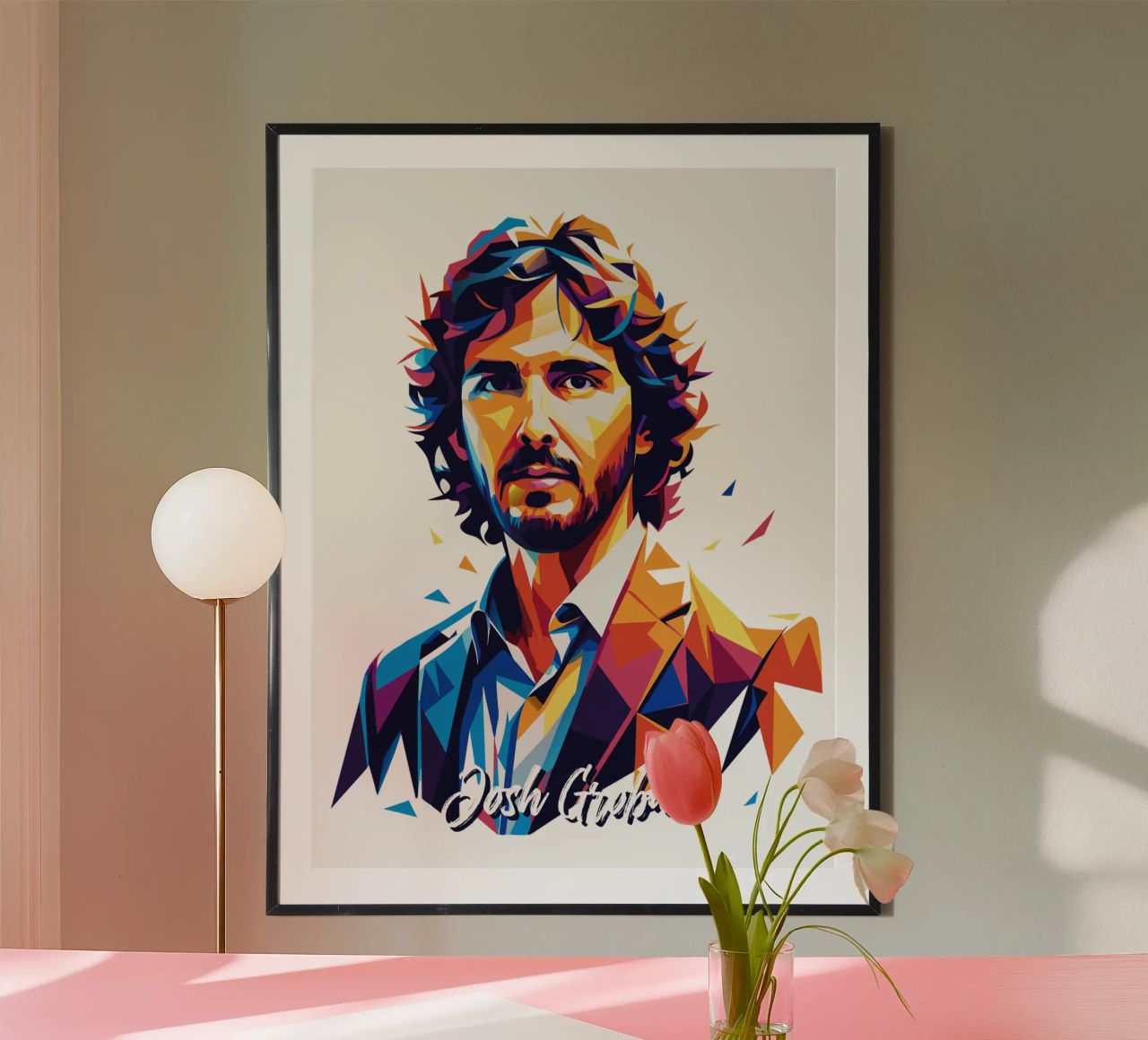 Josh Groban Portrait in WPAP Pop Art poster da vectorartnesia