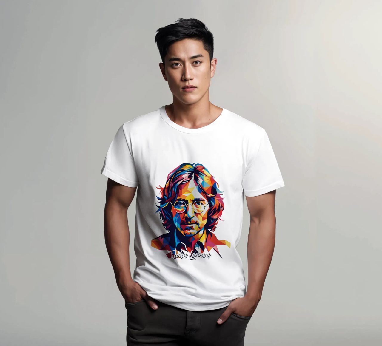 John Lennon #2 in WPAP Pop Art t-shirt da vectorartnesia