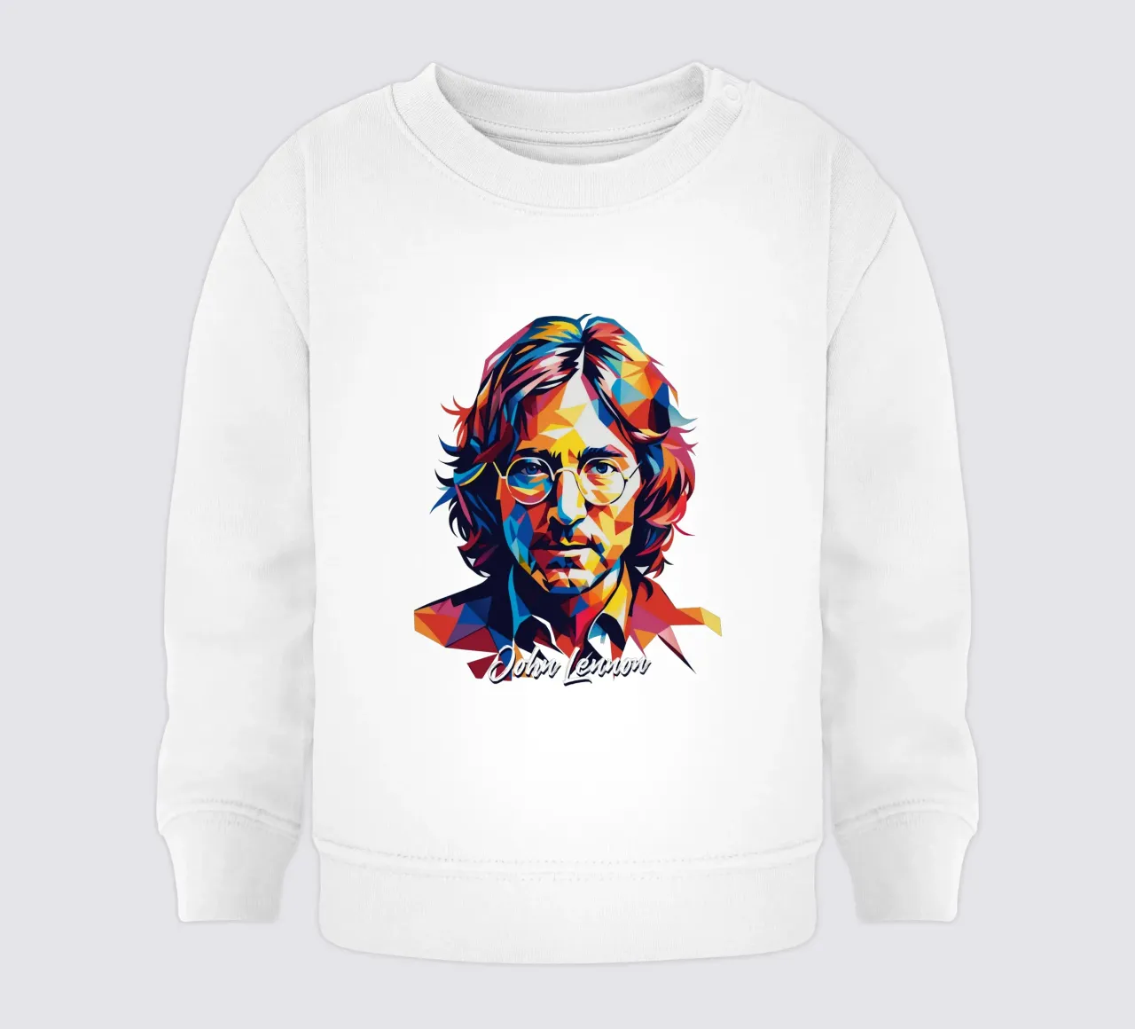 John Lennon #2 in WPAP Pop Art Baby Sweatshirt von vectorartnesia