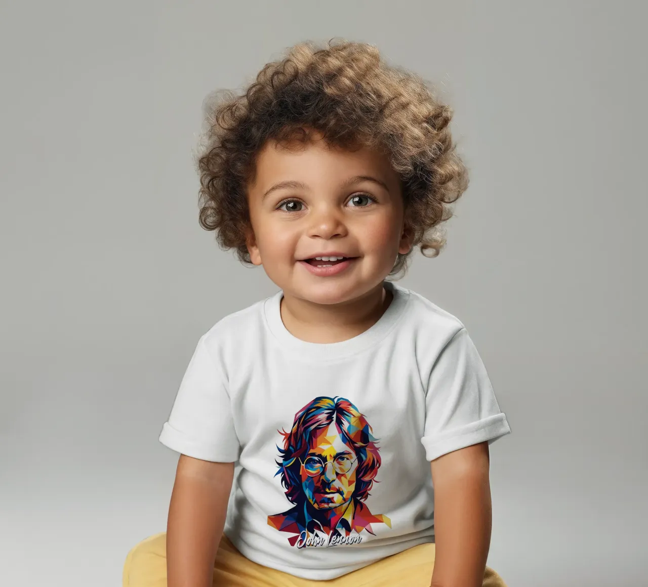 John Lennon nº 2 en WPAP Pop Art camiseta de bebé de vectorartnesia