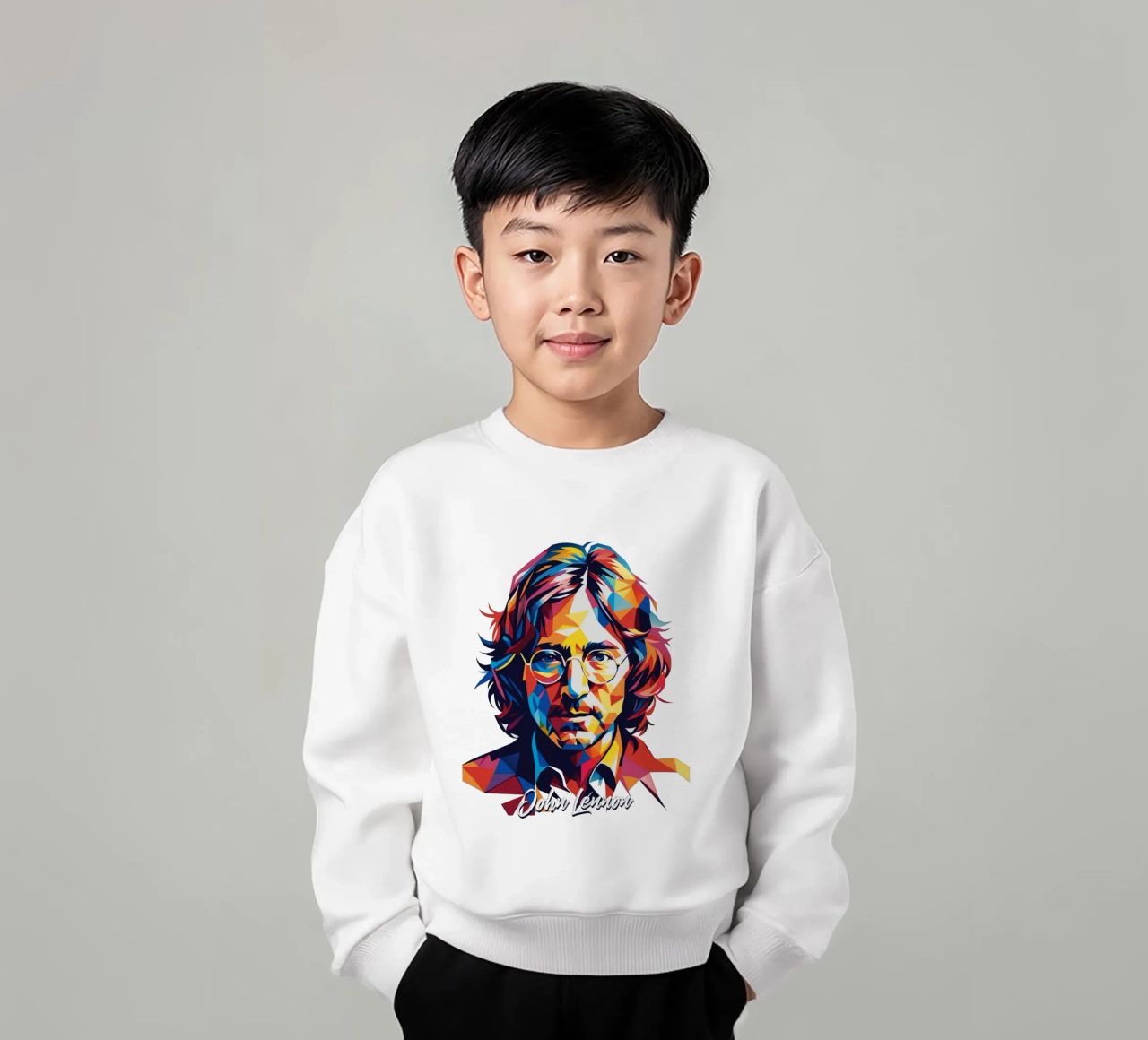 John Lennon #2 in WPAP Pop Art felpa bambino da vectorartnesia