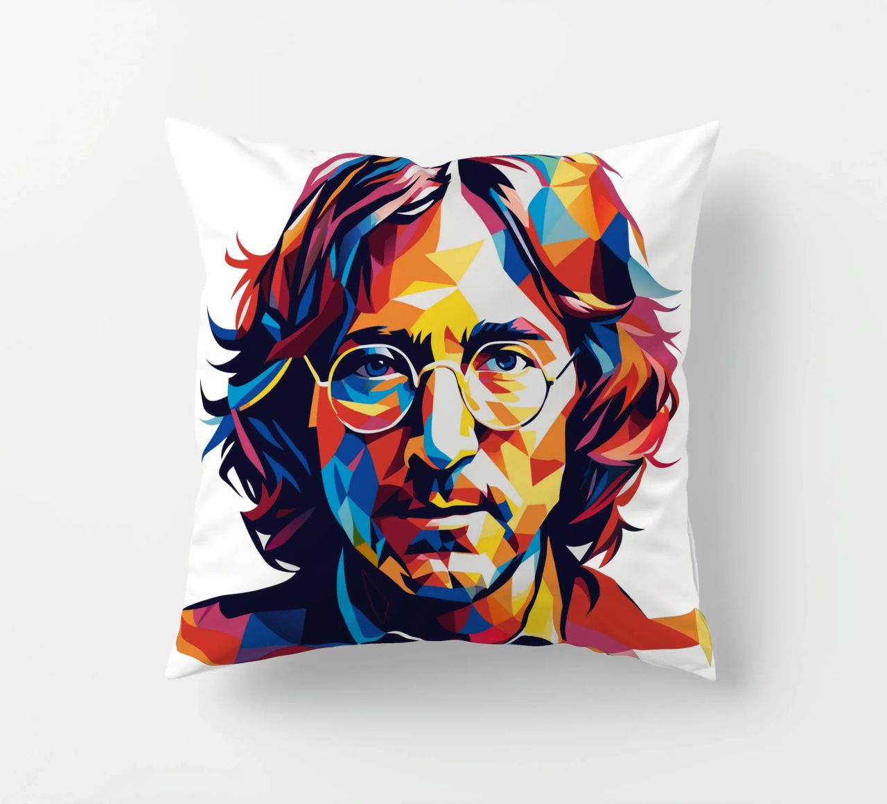 John Lennon #2 in WPAP Pop Art cuscino da vectorartnesia