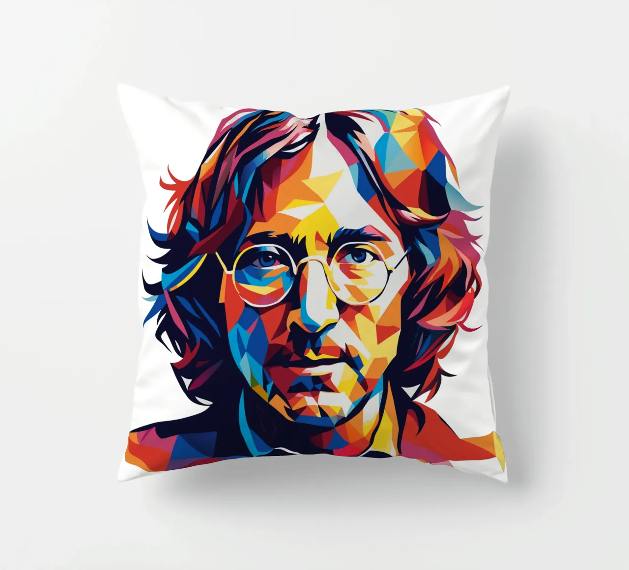John Lennon #2 in WPAP Pop Art cuscino da vectorartnesia