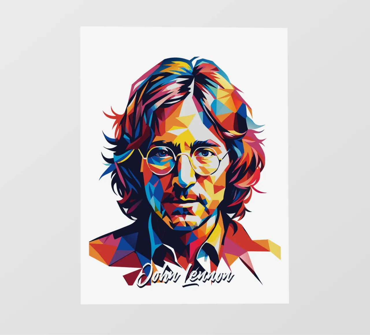 John Lennon #2 in WPAP Pop Art telo in pvc da vectorartnesia