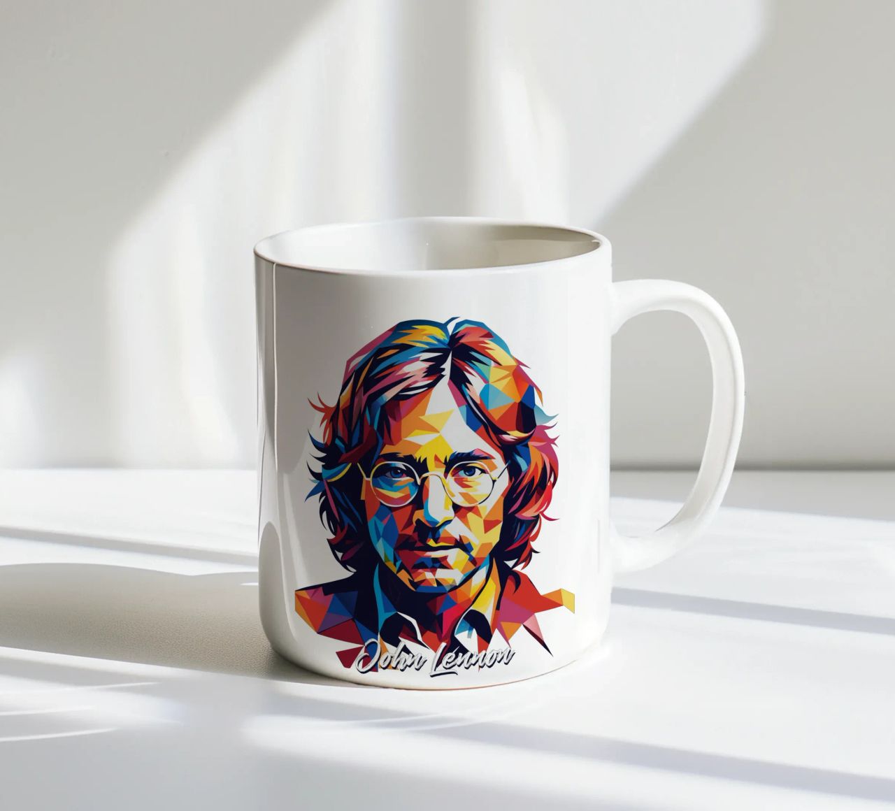 John Lennon #2 in WPAP Pop Art tazza in ceramica da vectorartnesia