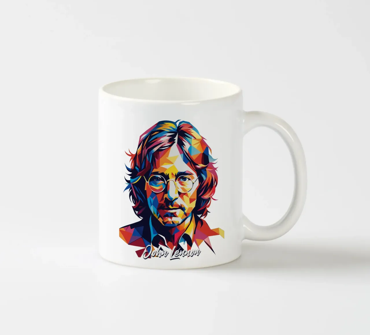 John Lennon #2 in WPAP Pop Art Keramik Tasse von vectorartnesia