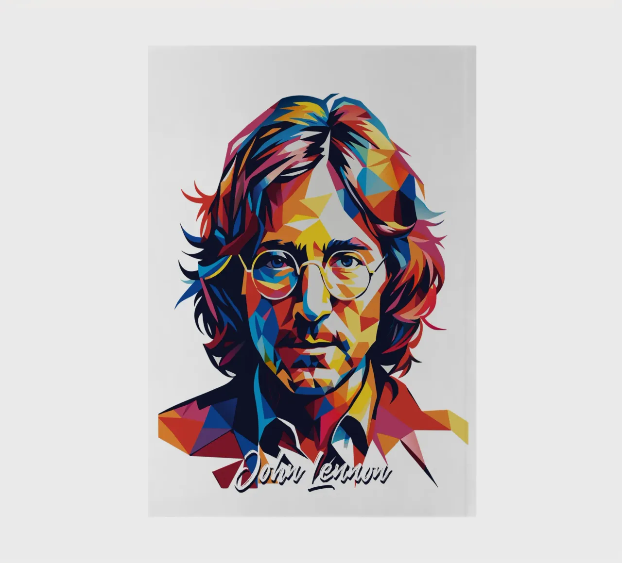 John Lennon #2 in WPAP Pop Art notebook by vectorartnesia