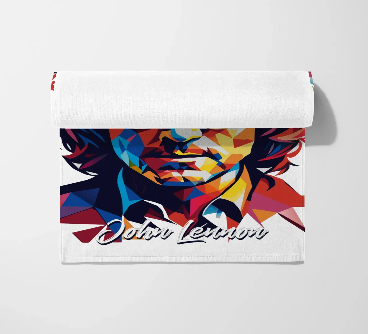 John Lennon nº 2 en WPAP Pop Art toalla de playa de vectorartnesia