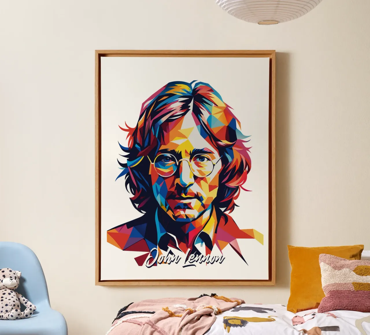 John Lennon #2 in WPAP Pop Art tela da vectorartnesia