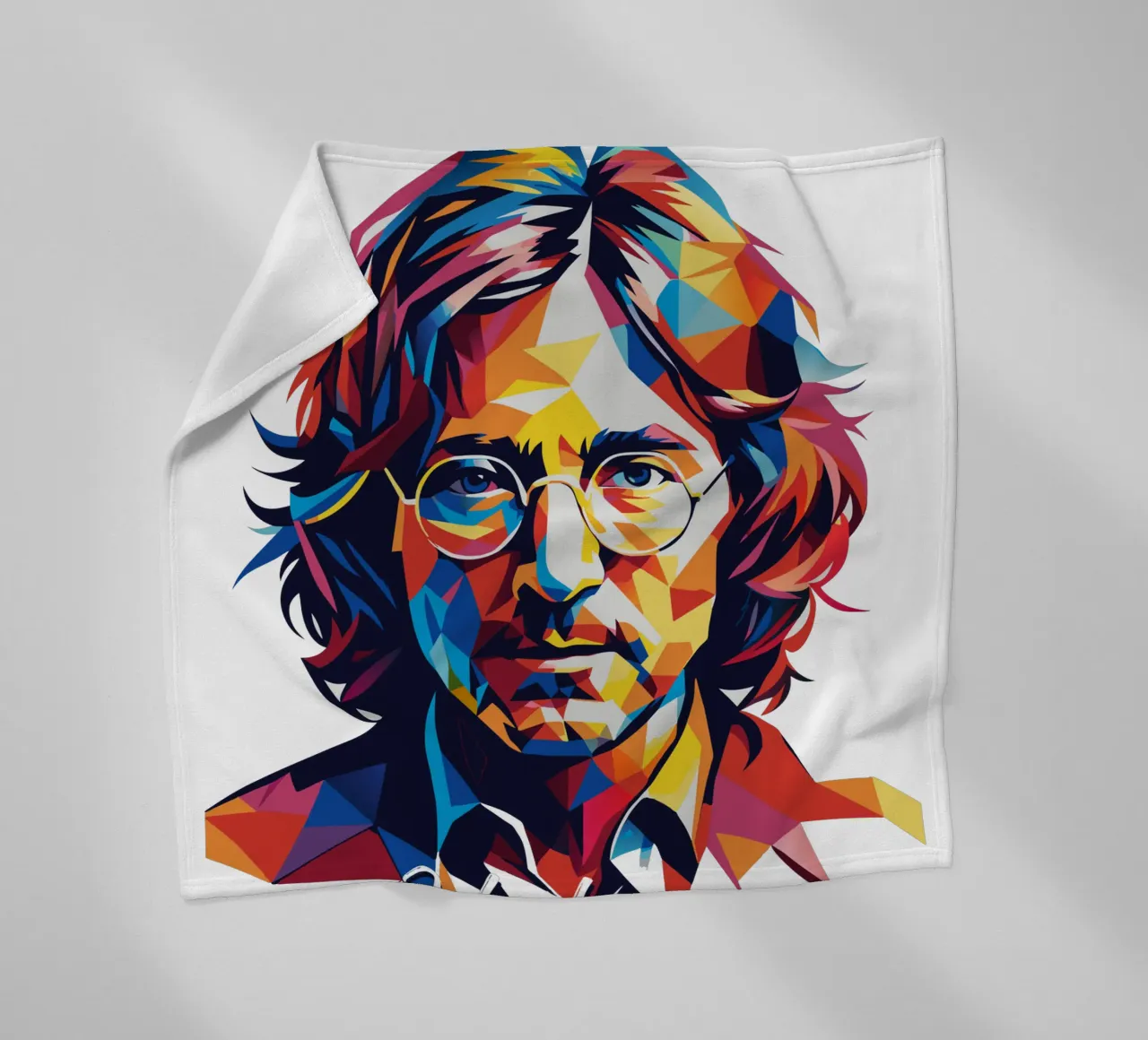 John Lennon #2 in WPAP Pop Art coperta in pile da vectorartnesia