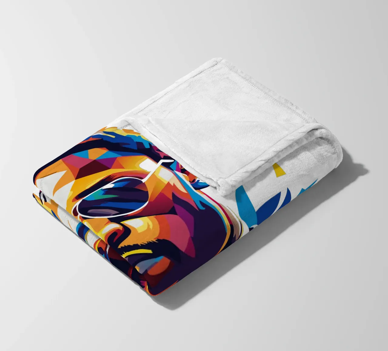 John Legend Portrait in WPAP Pop Art coperta in pile da vectorartnesia