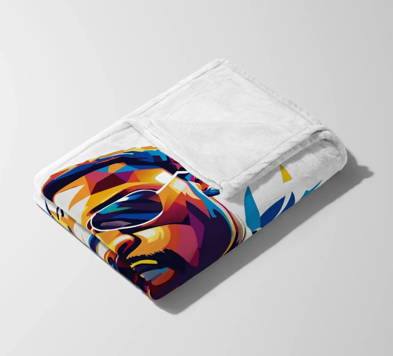 John Legend Portrait in WPAP Pop Art coperta in pile da vectorartnesia