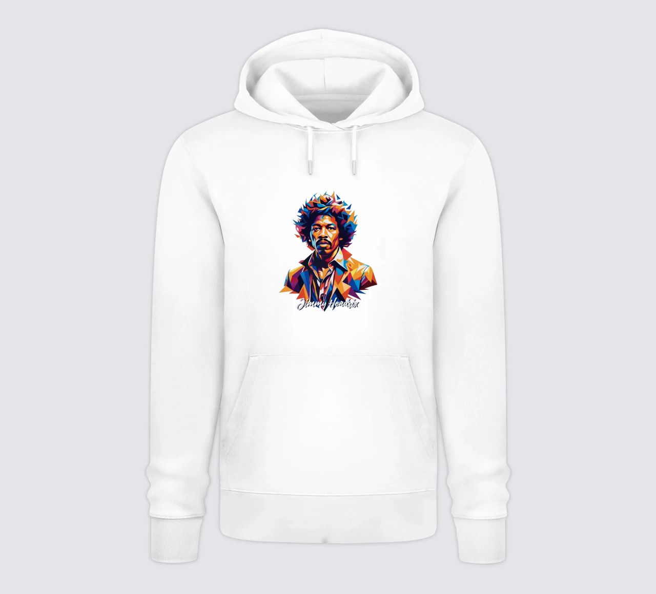 Ritratto di Jimmy Hendrix in WPAP Pop Art felpa con cappuccio da vectorartnesia