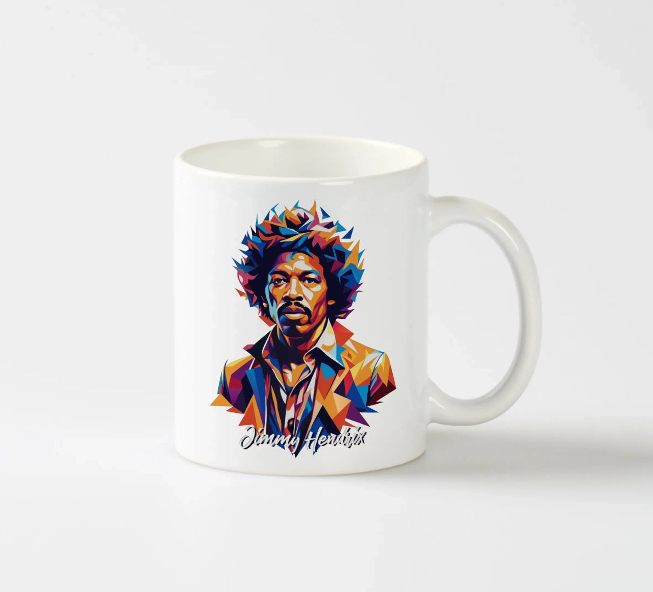 Ritratto di Jimmy Hendrix in WPAP Pop Art tazza in ceramica da vectorartnesia