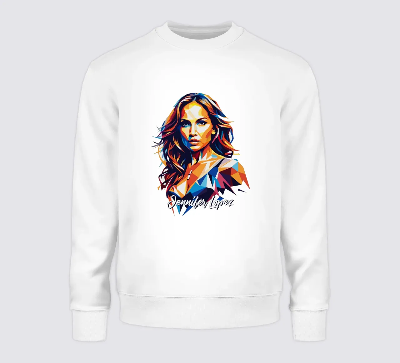 Jennifer Lopez Portrait in WPAP Pop Art felpa da vectorartnesia
