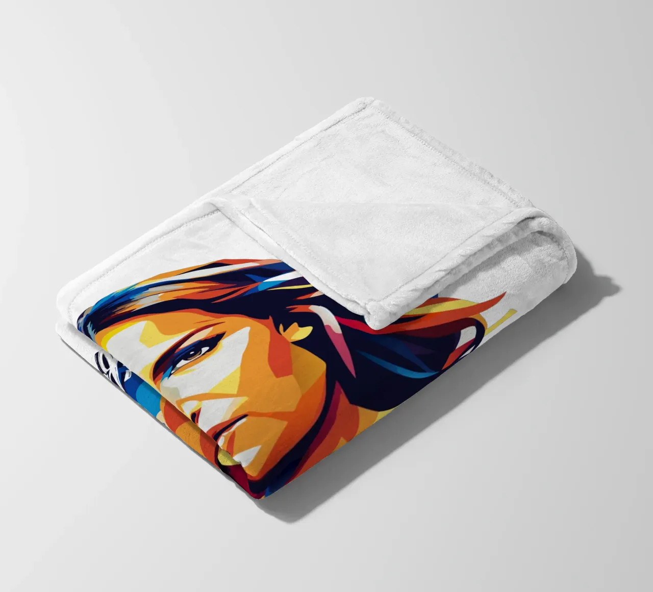 Jennifer Lopez Portrait in WPAP Pop Art coperta in pile da vectorartnesia