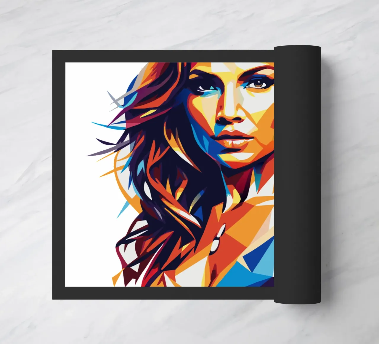 Jennifer Lopez Portrait in WPAP Pop Art zerbino da vectorartnesia
