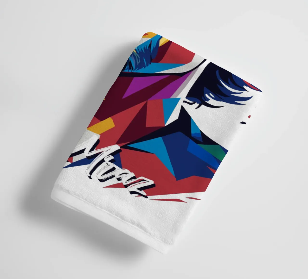 Jason Mraz Portrait in WPAP Pop Art asciugamano da bagno da vectorartnesia