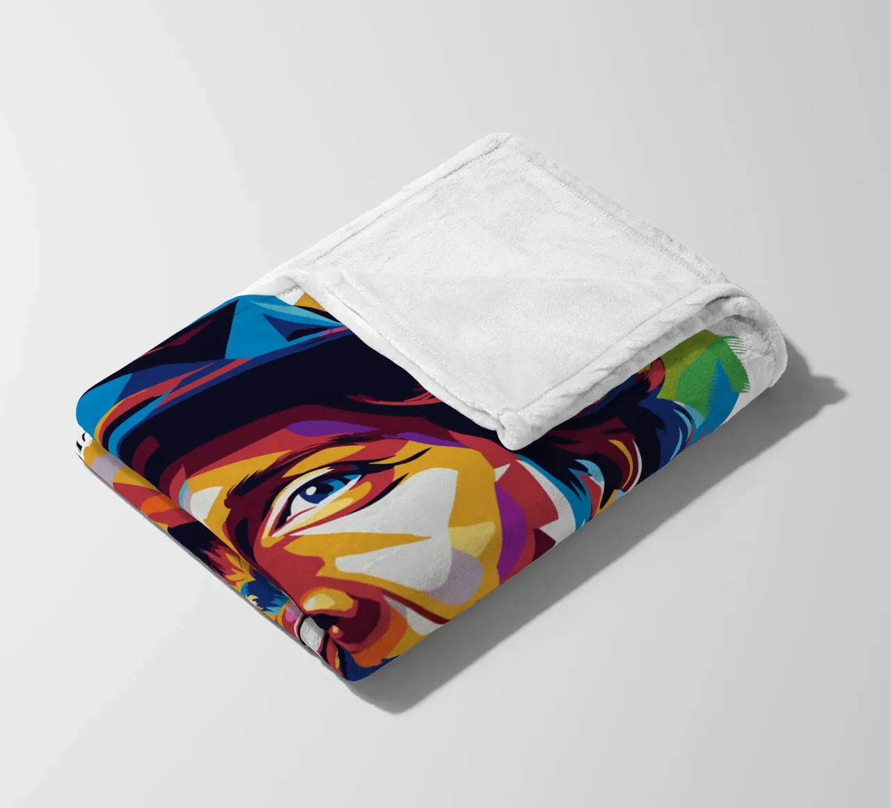 Jason Mraz Portrait in WPAP Pop Art coperta in pile da vectorartnesia