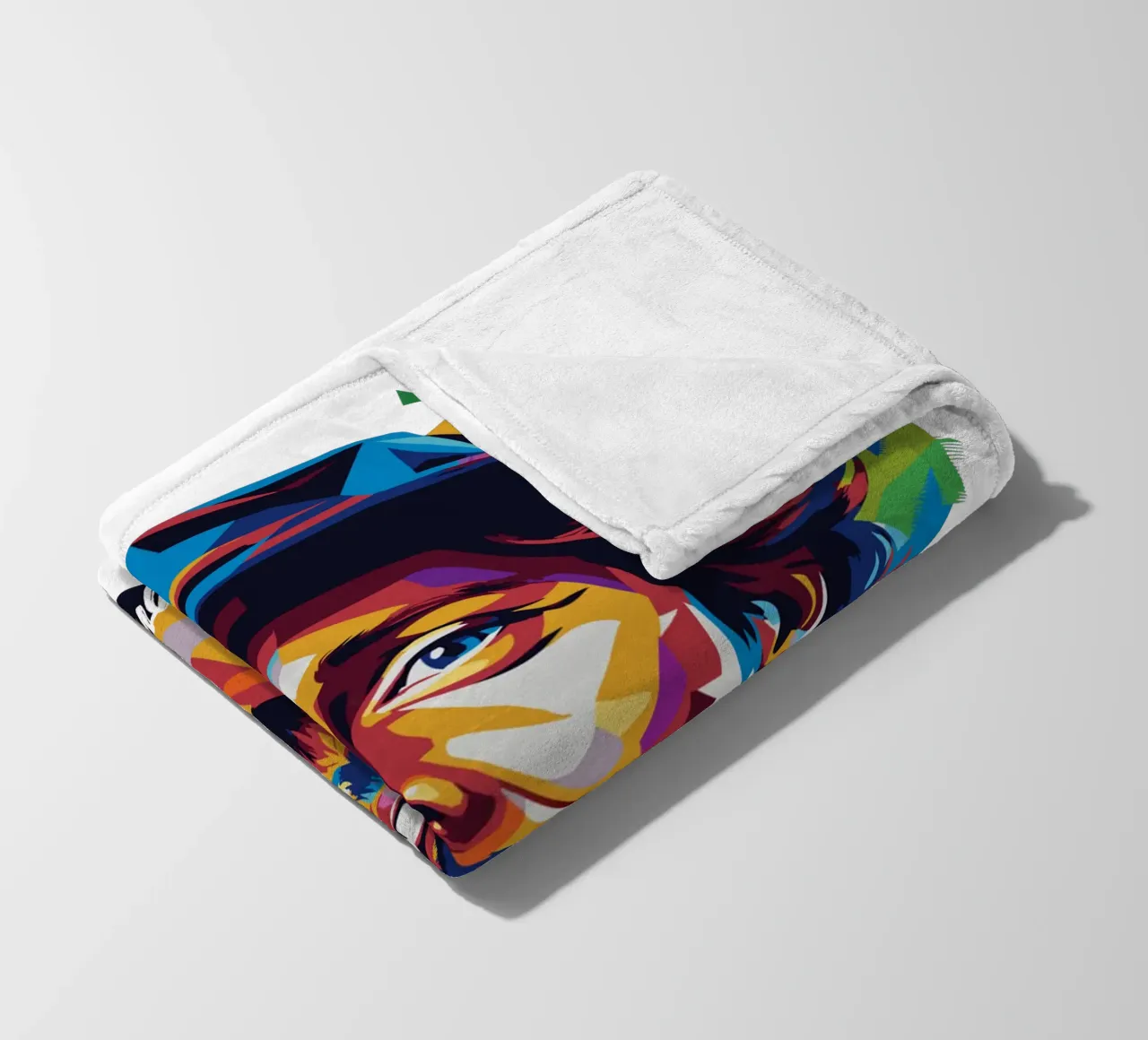 Jason Mraz Portrait in WPAP Pop Art coperta in pile da vectorartnesia